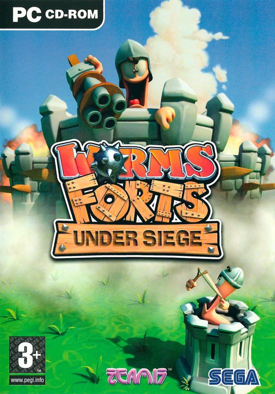 Worms Forts: Under Siege box art for Xbox